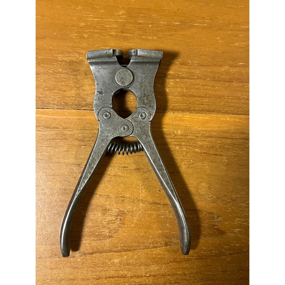 Vintage Starrett No 1 Adjustable Nipper End Cutter 7 Inch Wire Cutter Tool USA